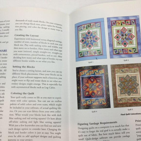 2004 Sensational Settings 80+ Ways Arrange Quilt Blocks Joan Hanson Revised Ed - Picture 10 of 15